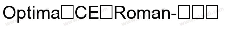 Optima CE Roman字体转换